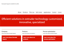 Tablet Screenshot of extruder-experts.com